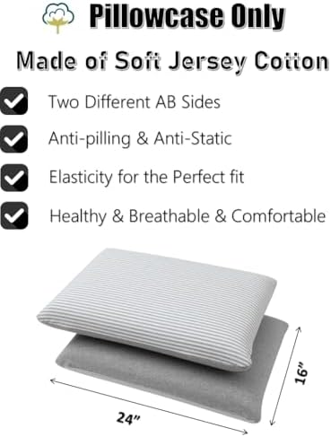Memory Foam Pillow Protector with Cotton Cover Soft and Breathable
