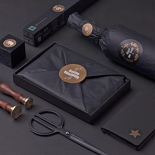 Ueerdand 105 Sheets Black Tissue Paper for Wrapping