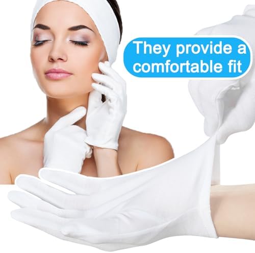 ViSaTai White Cotton Gloves for Cleaning Cooking Winter Gardening