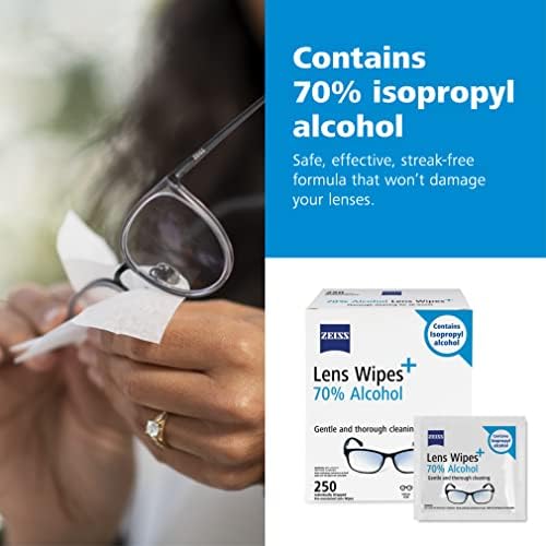 ZEISS Pre-Moistened Lens Wipes 250 Count