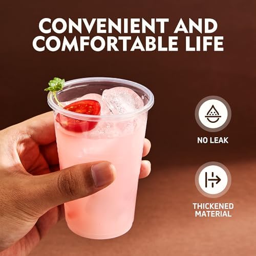 YEEHAW 9 Oz Plastic Cups 500 Pack Clear Party Cups