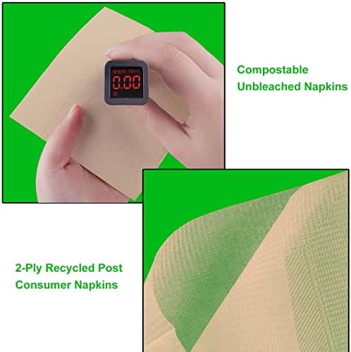 200 Count Compostable Cocktail Napkins for All Occasions