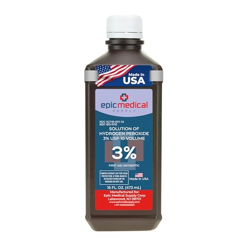 3 Hydrogen Peroxide Solution 16 Oz First Aid Antiseptic Cleaner