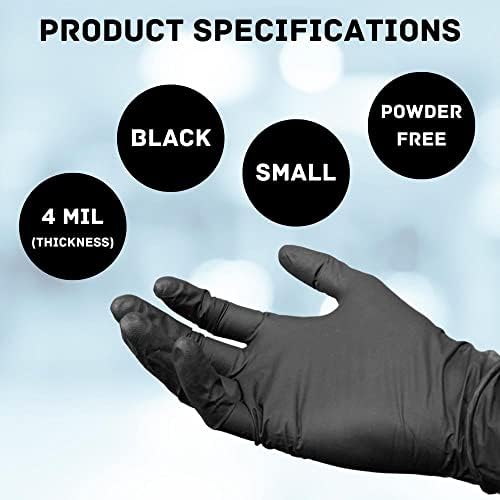 Nitrile Gloves 4 Mil Thick Size Small Pack of 2000
