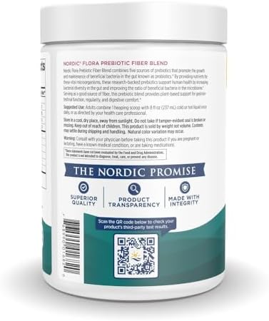 Nordic Flora Prebiotic Powder 204 Grams Unflavored