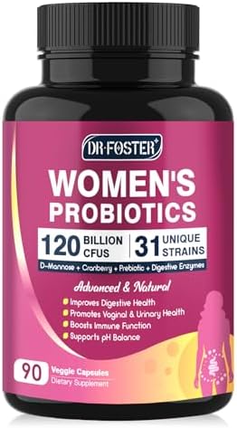 DRFOSTER Women Probiotics 120 Billion CFU 31 Strains 90 Capsules