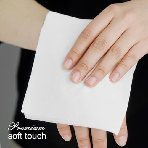 500 Count 2-Ply White Disposable Cocktail Napkins
