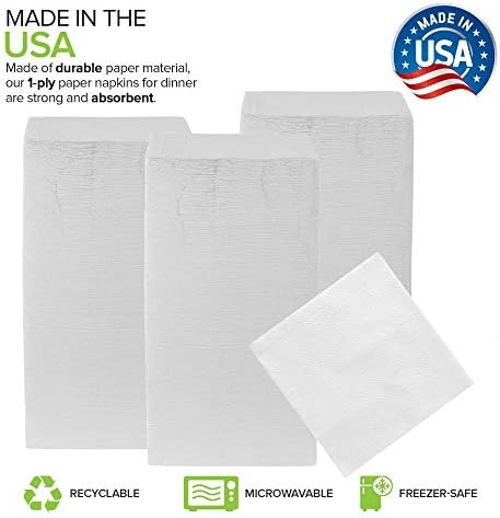 Stock Your Home 12 Inch Disposable Napkins 500 Pack