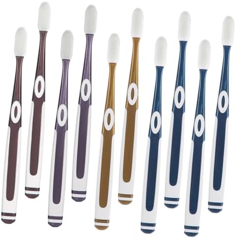 10pcs Soft Nano Toothbrush Heads Set for Sensitive Gums