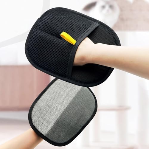 Double-Sided Pet Grooming Gloves for Dogs and Cats
