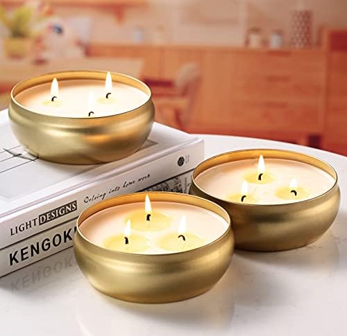 Kedtui Citronella Candles 3 Pack Portable Travel Tin Gift Set