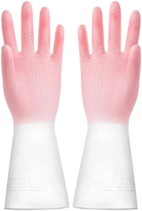 Thickened Waterproof Housework Gloves for Kitchen and Laundry Use