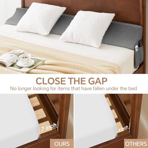 EUHAMS King Size Bed Wedge Pillow Gap Filler