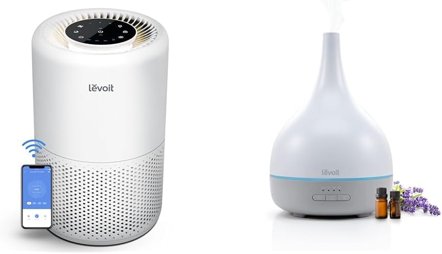 LEVOIT Air Purifier with Essential Oil Diffuser and Alexa Control
