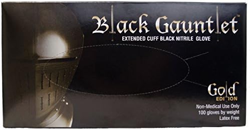 ShuBee Black Nitrile Gloves Gold Edition