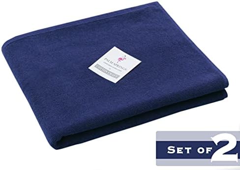 COTTON CRAFT Pool Lounge Chair Cover 2 Pack Navy Blue