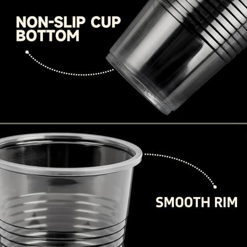 YEEHAW 9 Oz Plastic Cups 500 Pack Clear Party Cups
