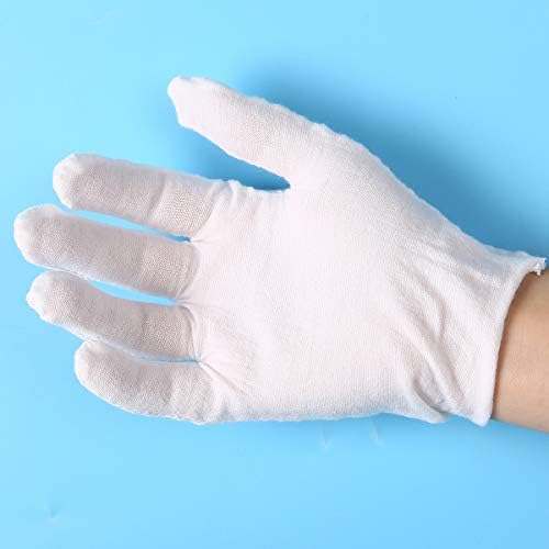 Renvena Cotton Gloves 12 Pairs Moisturizing Eczema Friendly