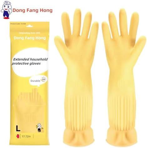 Reusable Latex Cleaning Gloves 10 Pairs Pack 1