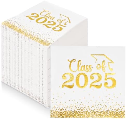 Class of 2025 Graduation Napkins 100 PCS