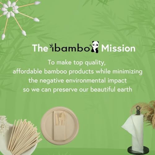 Bamboo Compostable Napkins 250-Pack 65x65 Inch 2-Ply FSC Certified