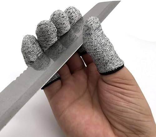 12 PCS Cut Resistant Finger Cots Reusable Protectors
