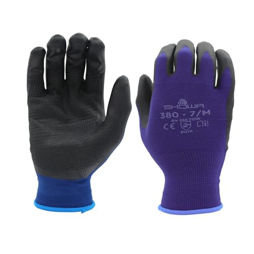 SHOWA Unisex Adult General Purpose Safety Glove Blue Small US