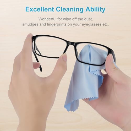 Mcyye 8PCS Microfiber Cleaning Cloths for Glasses and Electronics