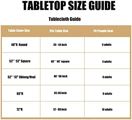 Lushvida Round Vinyl Waterproof Tablecloth Grey