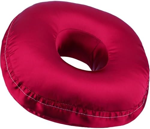 Washable Silky Satin Ear Pillow with Removable Case for Ear Pain Relief