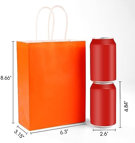 XPCARE 32Pcs Kraft Paper Gift Bags with Handles