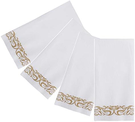 FOCUSLINE 100 Linen Feel Bathroom Napkins - Gold 12x17