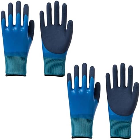 Winter Latex Gloves Fully Soaked for Cold Weather