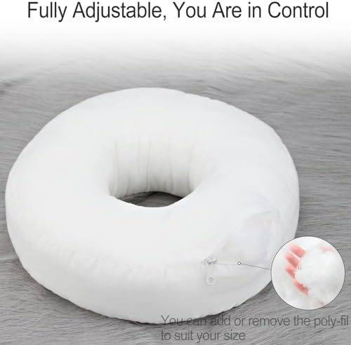 Washable Silky Satin Ear Pillow with Removable Case for Ear Pain Relief