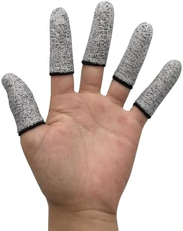 12 PCS Cut Resistant Finger Cots Reusable Protectors