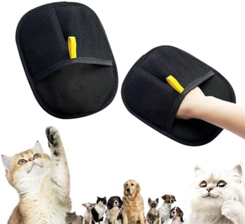 Aimery Double-Sided Pet Grooming Gloves Static Removal