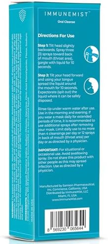 ImmuneMist Oral Cleanse - Iodine Throat Spray for Cold Relief