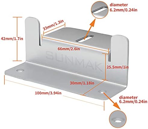 16 Units Solar Panel Mounting Z Brackets for RVs and Boats