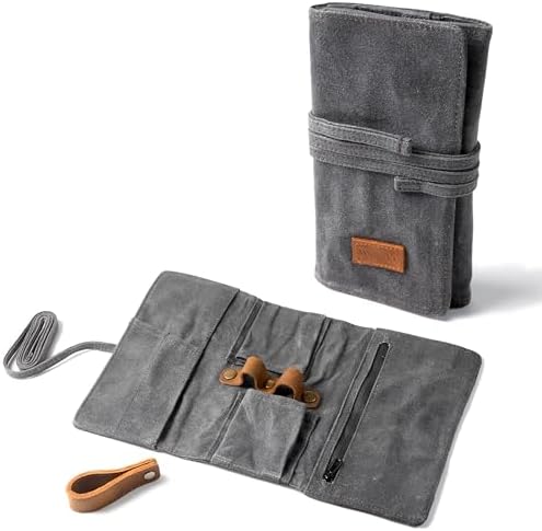 Whitlucks Waxed Canvas Pipe Pouch with Leather Stand 1