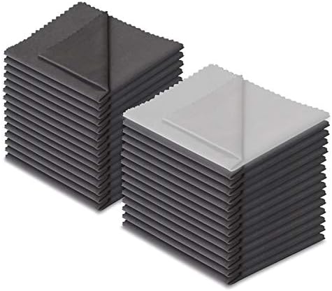 30 Pack Microfiber Cleaning Cloths for Glasses and Lenses