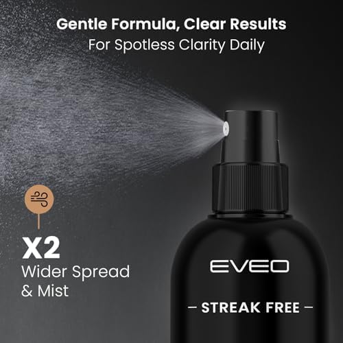 EVEO Eyeglass Cleaner Spray and Microfiber Cloth Kit
