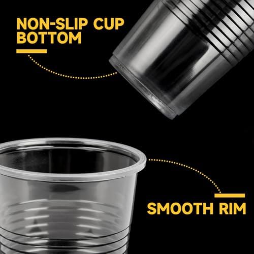 RACETOP 500 Pack 9 oz Clear Plastic Cups