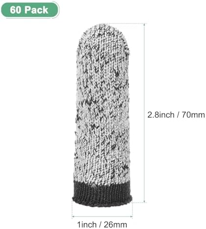 60-Pack Reusable Cut Resistant Finger Cots for Sculpture Kitchen Garden Use