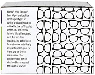Flents Lens Wipes 150 Count Pre-Moistened Streak Free