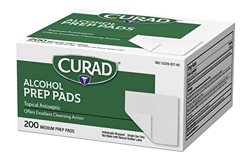 Curad Alcohol Disinfectant Prep Pads 200 Count