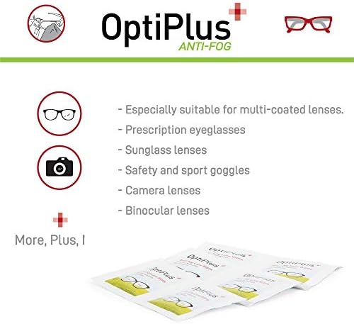 OptiPlus Anti-Fog Pre-Moistened Lens Wipes 100 Count