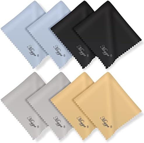 Mcyye 8PCS Microfiber Cleaning Cloths for Glasses and Electronics