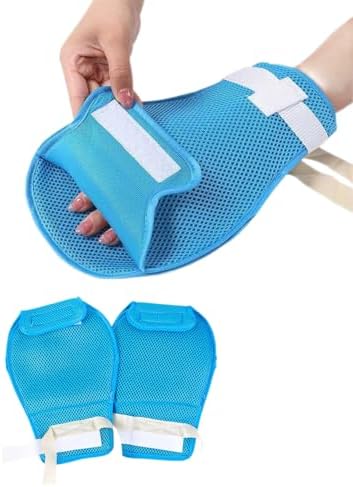 Lmaray 2 Pack Dementia Hand Restraint Gloves for Elderly
