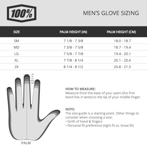 100 Sling Mountain Biking Gloves for Men