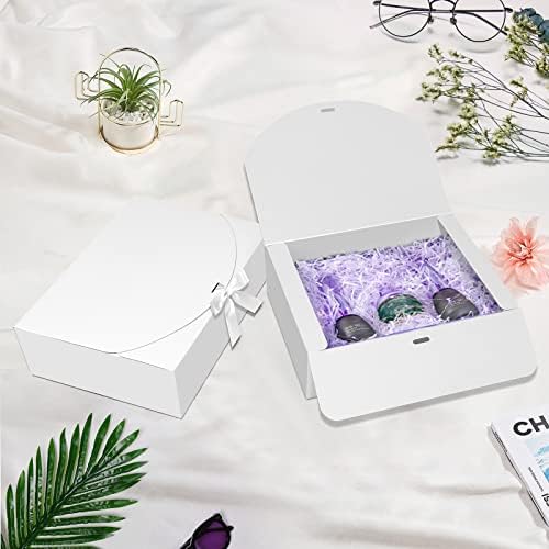 10 PCS Kraft Gift Boxes with Lids for Weddings and Gifts